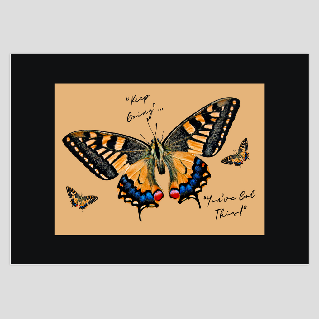 "Keep Going" Inspirational Folded Cards – Blank Inside