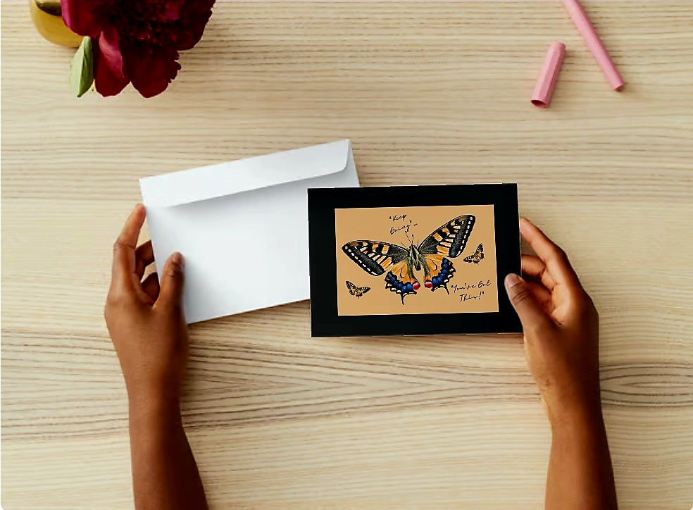 "Keep Going" Inspirational Folded Cards – Blank Inside