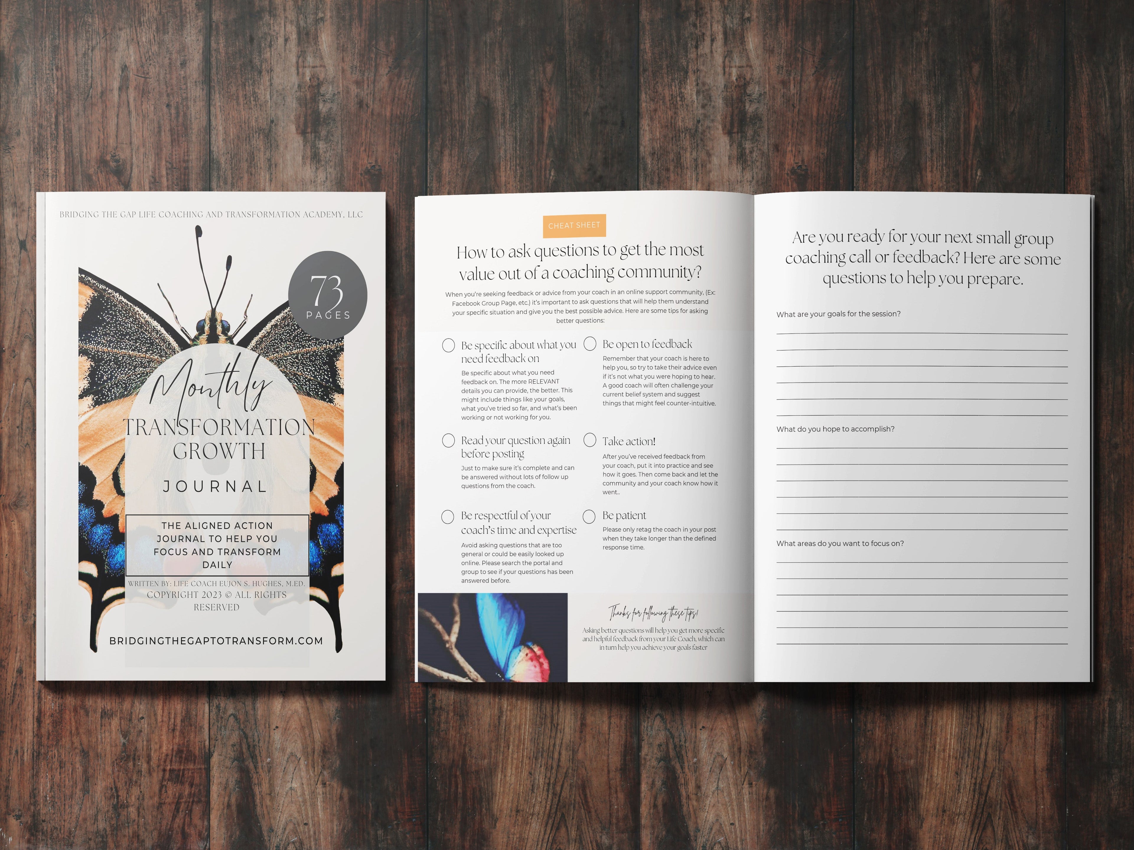 Transformation Growth Journal – Bridging The Gap Life Coaching & Transformation Academy