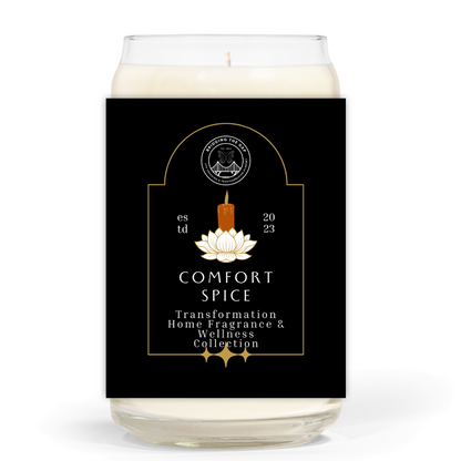13.75oz Clear Jar Candle | Comfort Spice Glass Candle