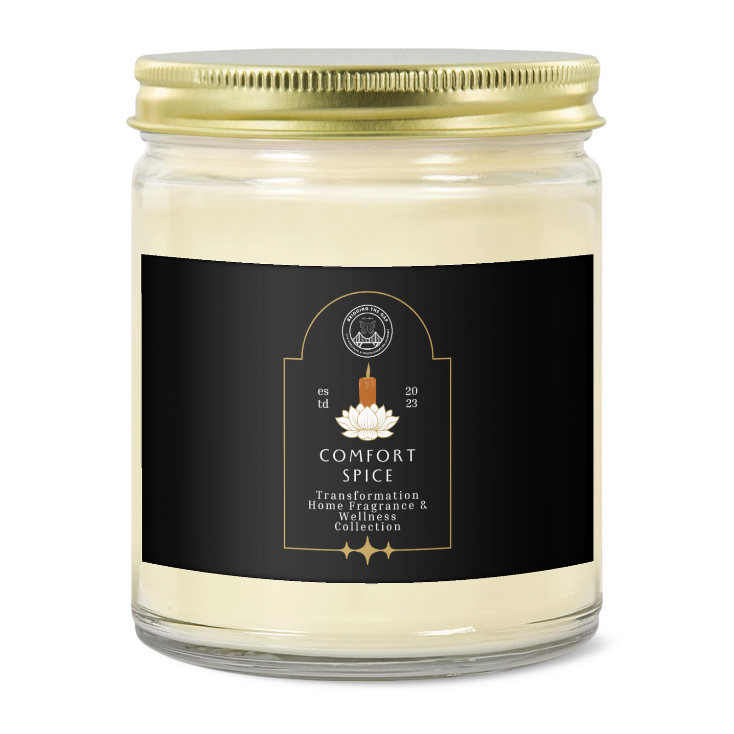9oz Clear Jar Candle | Comfort Spice