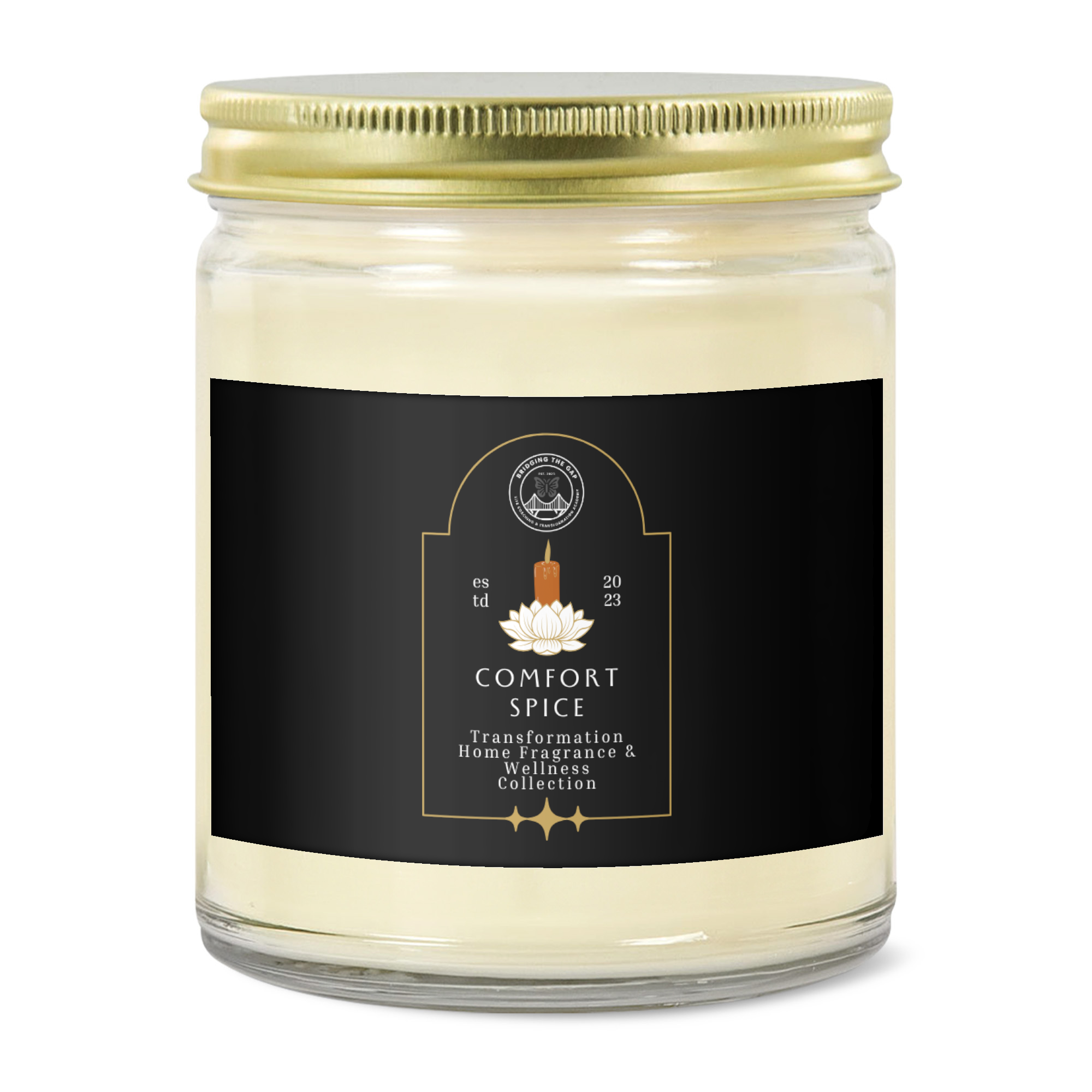 9oz Clear Jar Candle | Comfort Spice