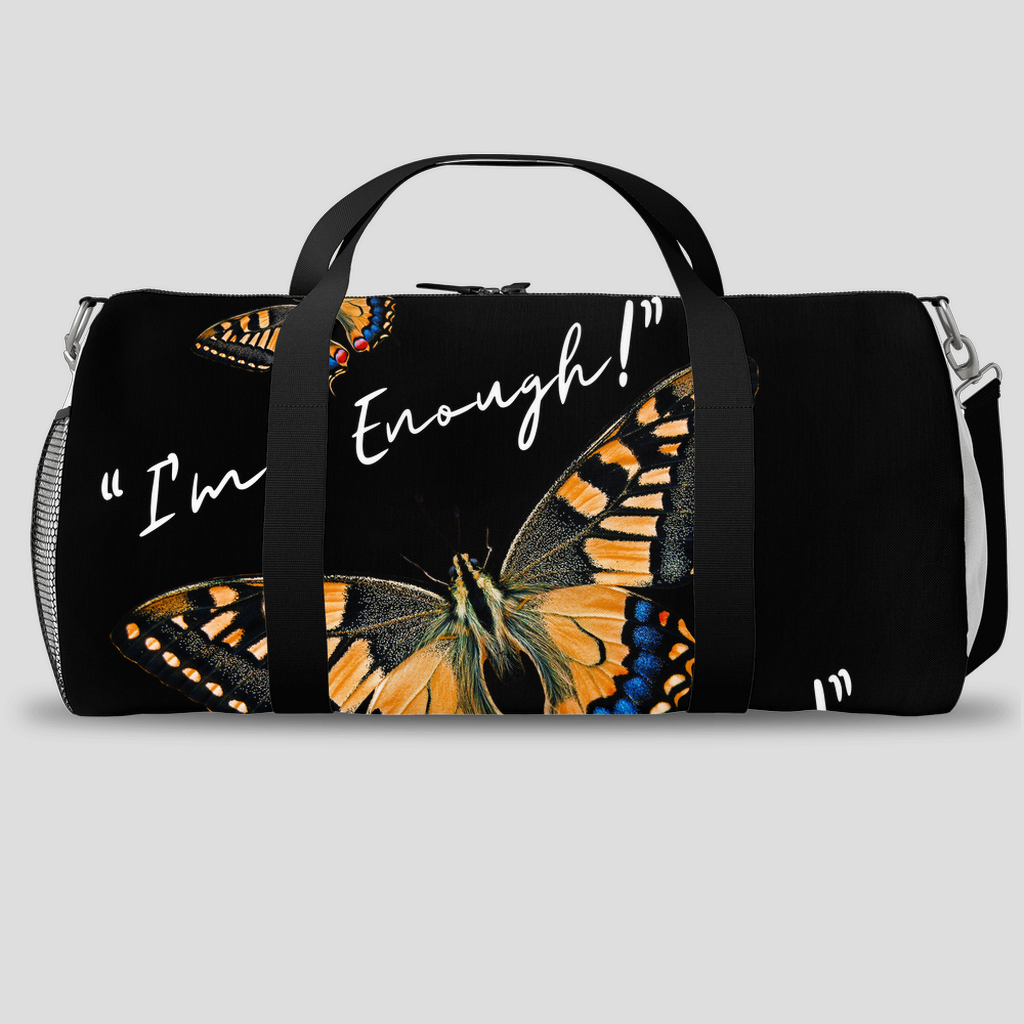 Inspirational-Duffle Bags (Black)-&quot;I&
