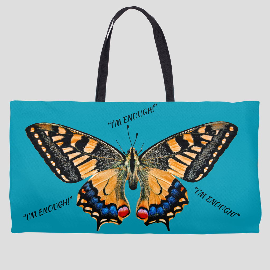 Inspirational Weekender Totes (Turquoise)-&quot;I&