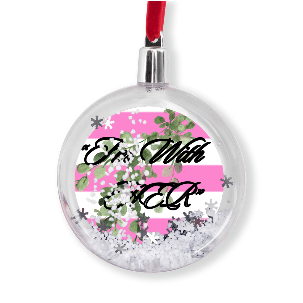 Snow Globe Ornament-&quot;I&