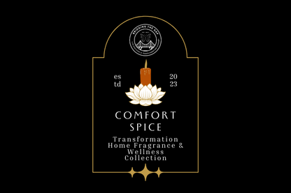 9oz Clear Jar Candle | Comfort Spice Glass Candle W/ Gold Lid