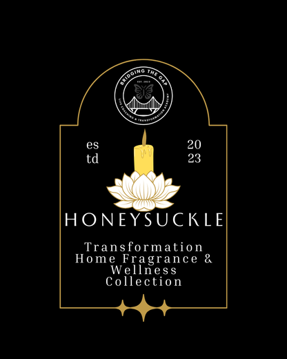 Honeysuckle Scented Glass Candle