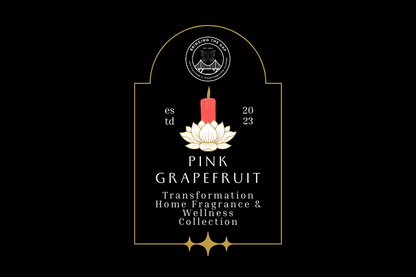 Juicy Pink Grapefruit Candle with Gold Lid