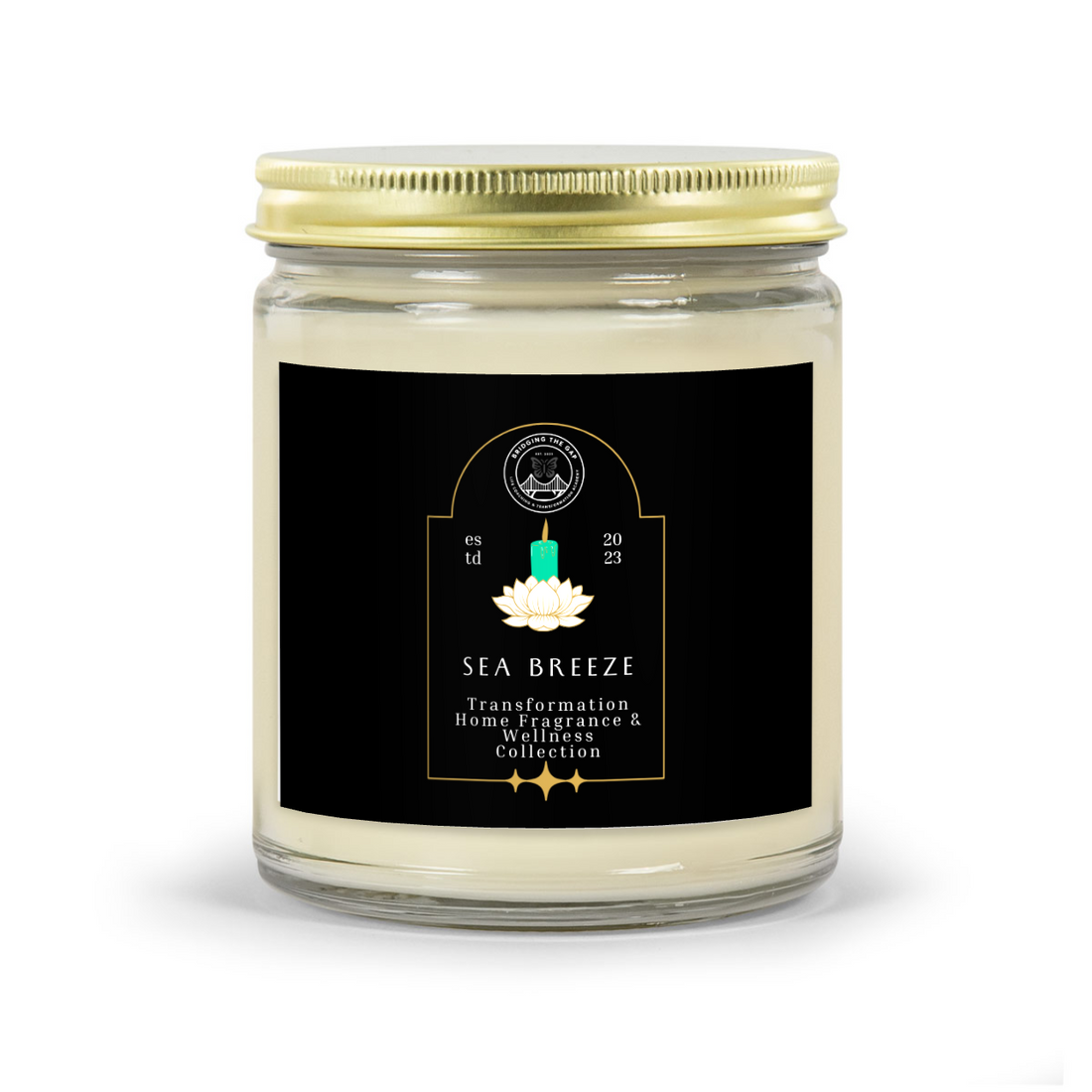 Tranquil Sea Breeze Scented Glass Candle