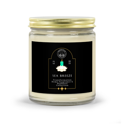 Tranquil Sea Breeze Scented Glass Candle