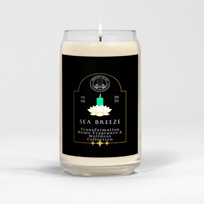 Tranquil Sea Breeze Scented Glass Candle