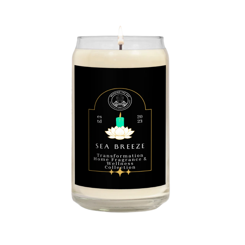 Tranquil Sea Breeze Scented Glass Candle