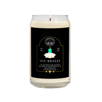 Tranquil Sea Breeze Scented Glass Candle