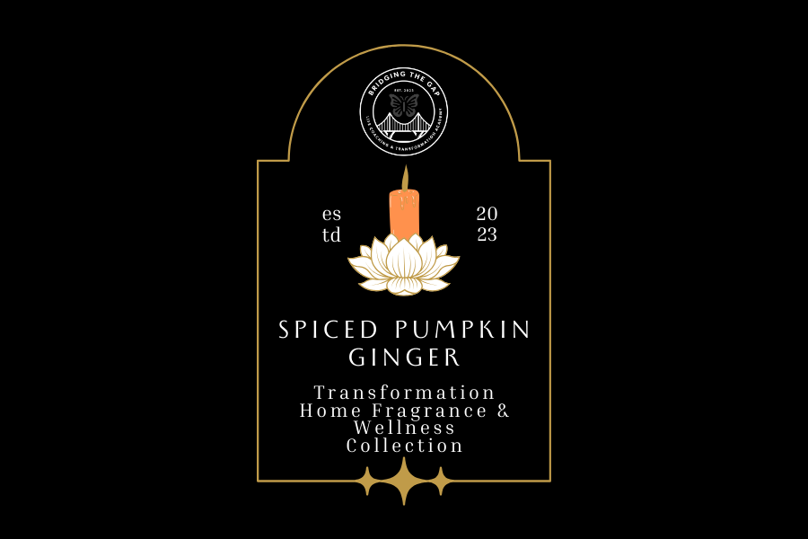 Spiced Pumpkin Ginger Glass Candle with Gold Lid