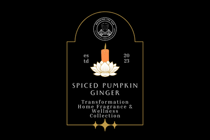 Spiced Pumpkin Ginger Glass Candle with Gold Lid