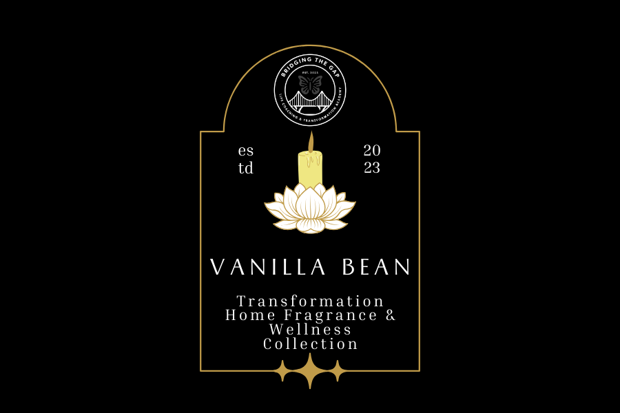 Sweet Vanilla Bean Scented Glass Candle-Gold Lid