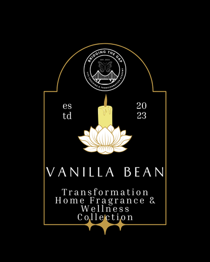 Sweet Vanilla Bean Scented Glass Candle