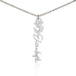 To My Daughter- Customizable Birth Flower Necklace