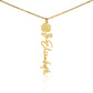 To My Daughter- Customizable Birth Flower Necklace
