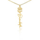 To My Daughter- Customizable Birth Flower Necklace