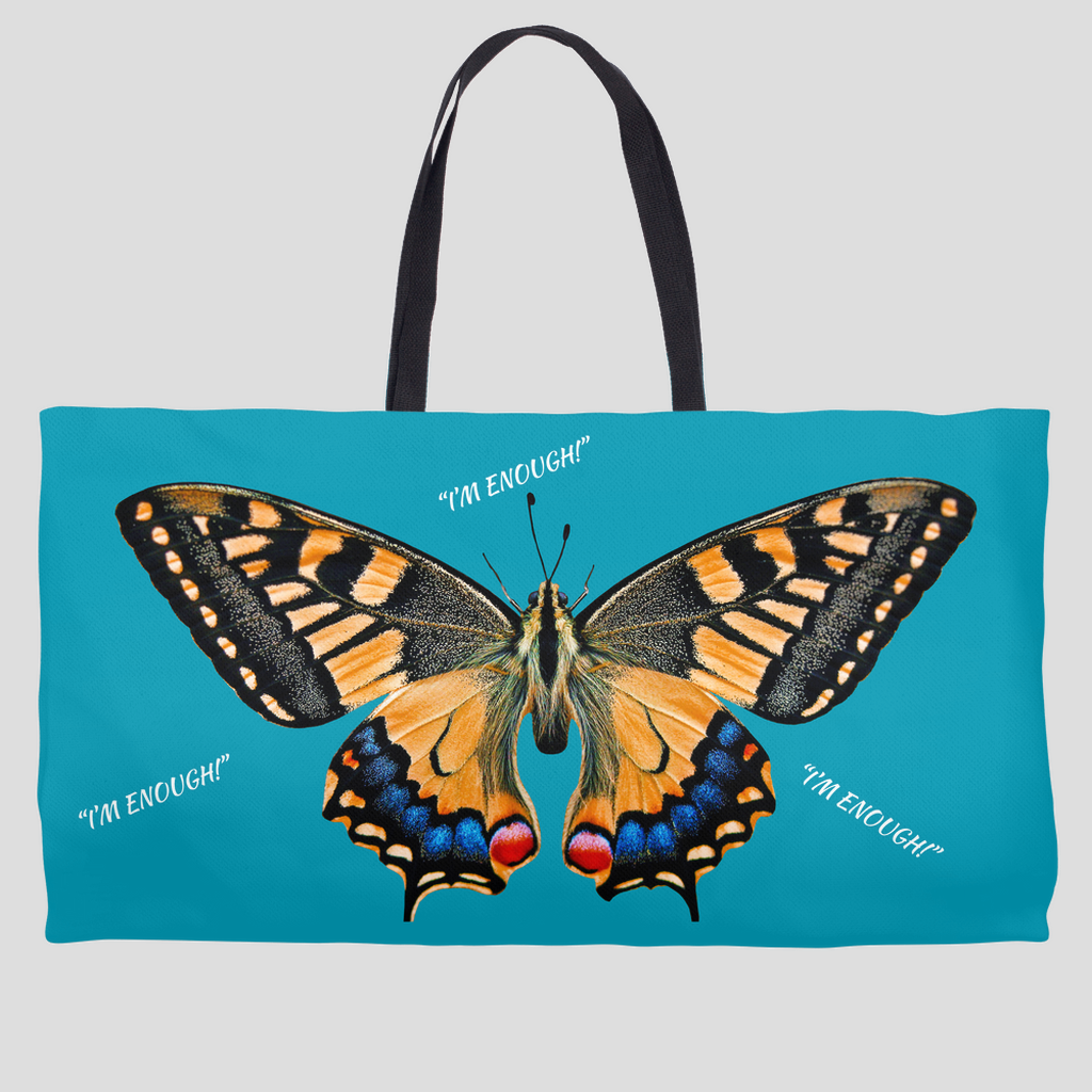 Inspirational Weekender Totes (Turquoise)-&quot;I&