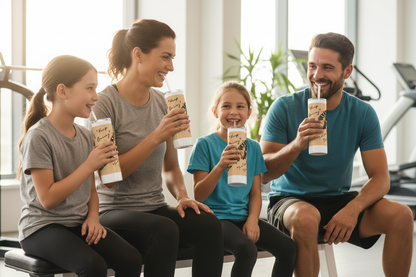 Family After Gym with Keep Going Tumbler