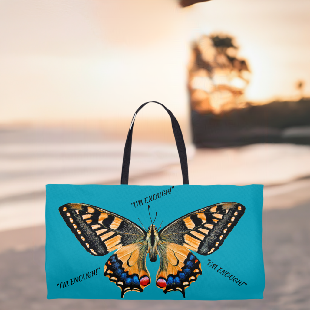 Inspirational Weekender Totes (Turquoise)-&quot;I&