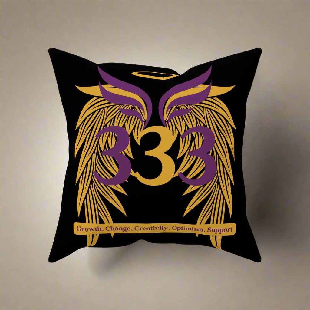 Angel Number 333 Throw Pillow